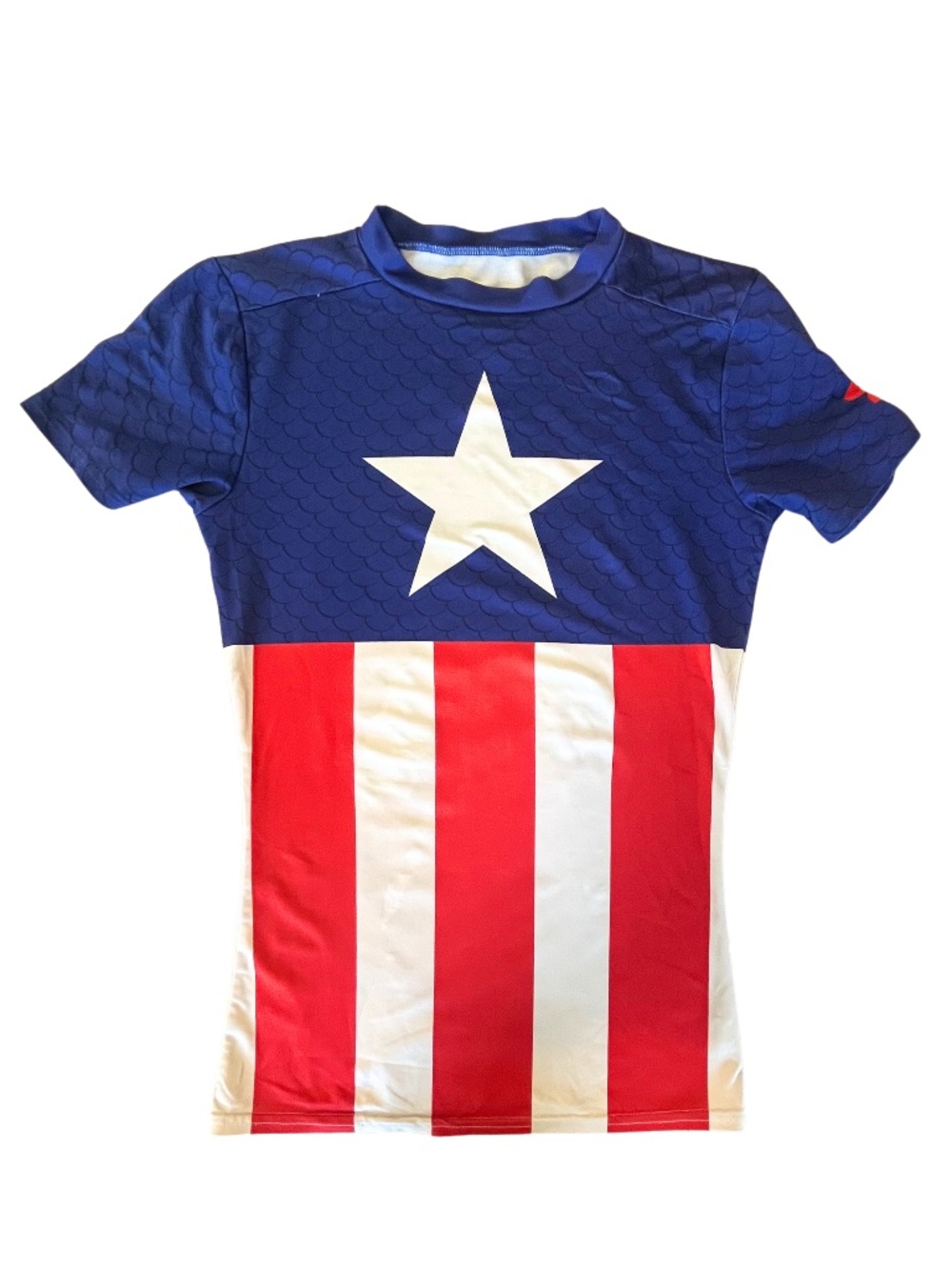 Under Armour Boy's Marvel Captain America Heat Gear Athletic Top Size Small